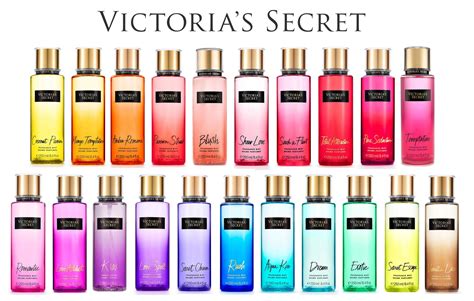 victoria secret perfume list of scents